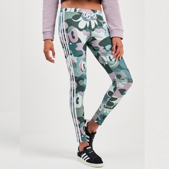 adidas | Pants u0026 Jumpsuits | Adidas Originals Hattie Stewart 3stripe Tights  M | Poshmark